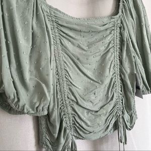 Safe green blouse